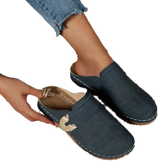Damen Perforierte Komfort-Clogs mit Orthopädischer Einlegesohle Shop Nory