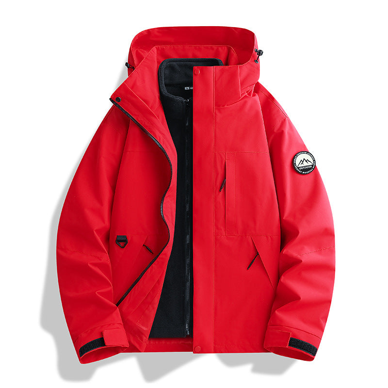 Damen Wasserabweisender Parka mit abnehmbarer Fleece-Innenjacke und Kapuze Shop Nory
