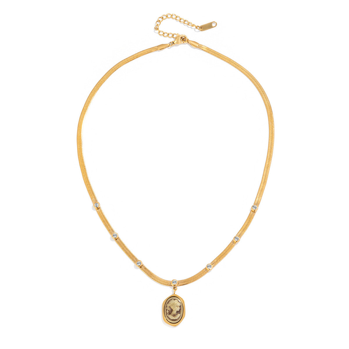 Damen Halskette mit wasserdichter und hypoallergener Edelstahlverarbeitung Shop Nory
