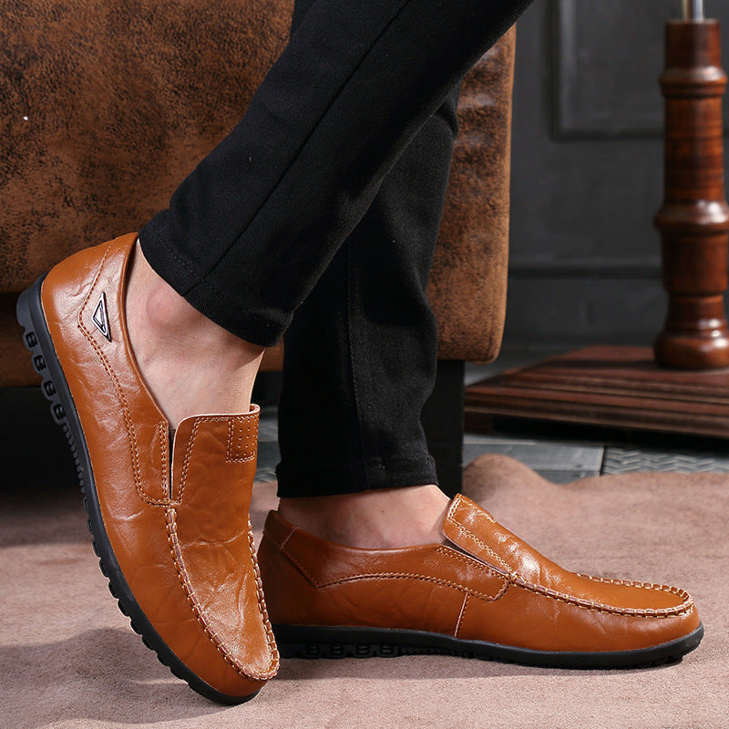 Herren Elegante und komfortable Mokassins aus weichem Leder