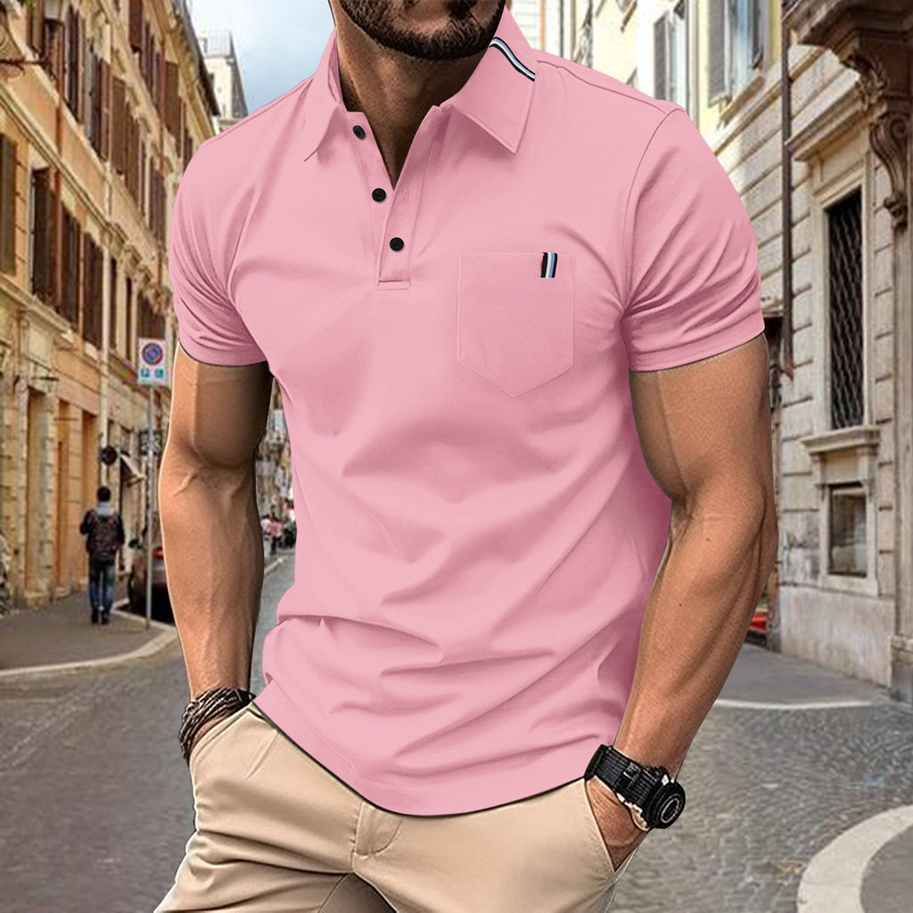 Herren Polohemd mit modernem Schnitt und Brusttasche