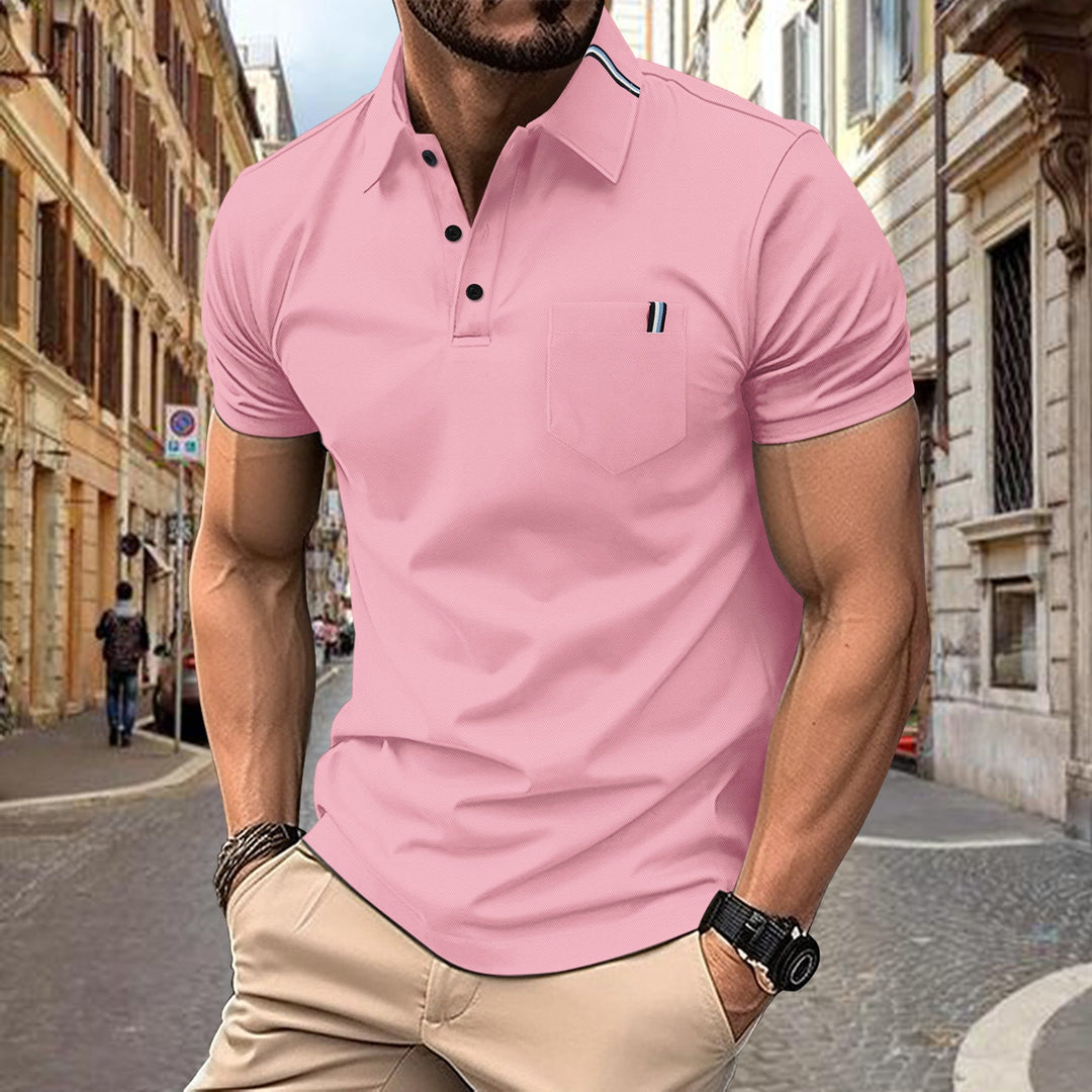 Herren Polohemd mit modernem Schnitt und Brusttasche