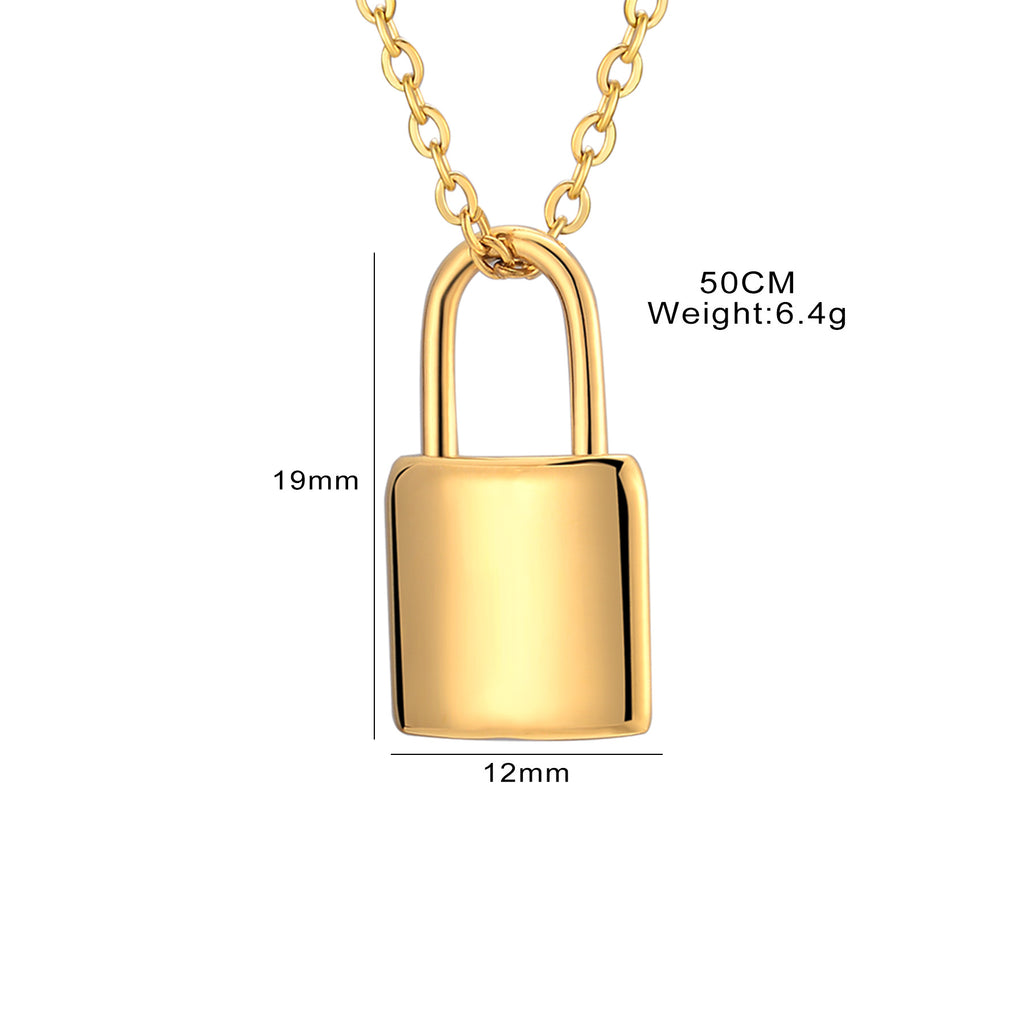 Damen Kette mit Vorhängeschloss-Anhänger Shop Nory