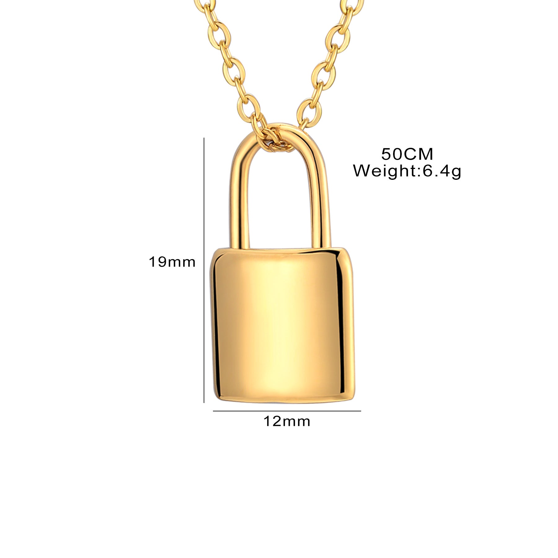 Damen Kette mit Vorhängeschloss-Anhänger Shop Nory