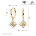 Damen Ohrhänger mit luxuriösem Zirkonanhänger aus hochwertigem 925 Sterlingsilber Shop Nory