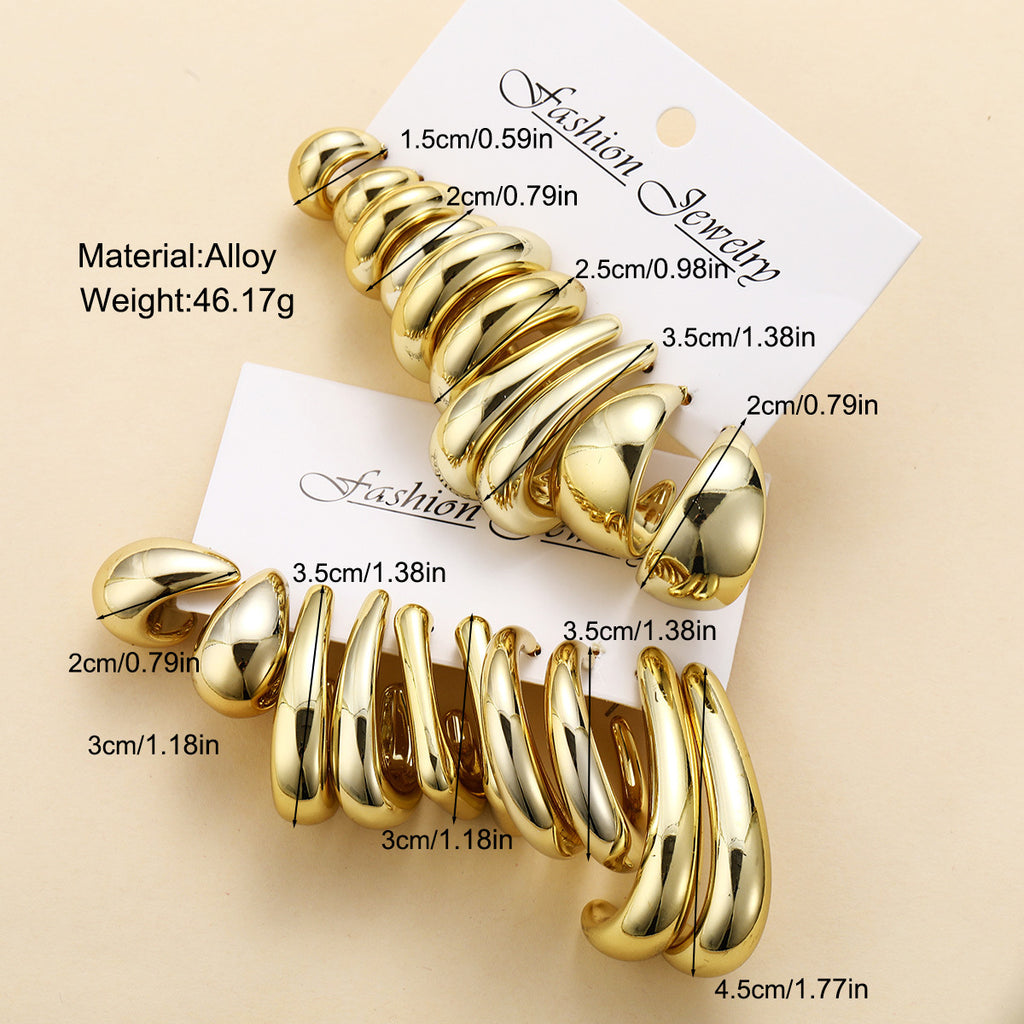 Damen Haargummi-Set mit eleganten goldenen Akzenten Shop Nory