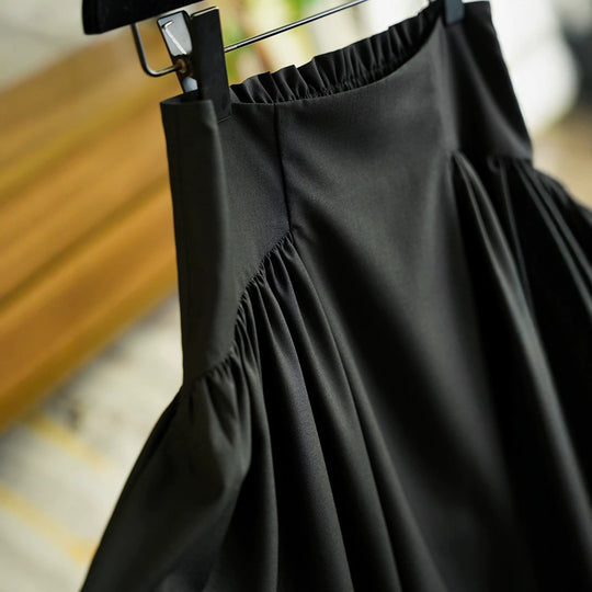 Damen Eleganter Maxirock mit Taillengürtel Shop Nory