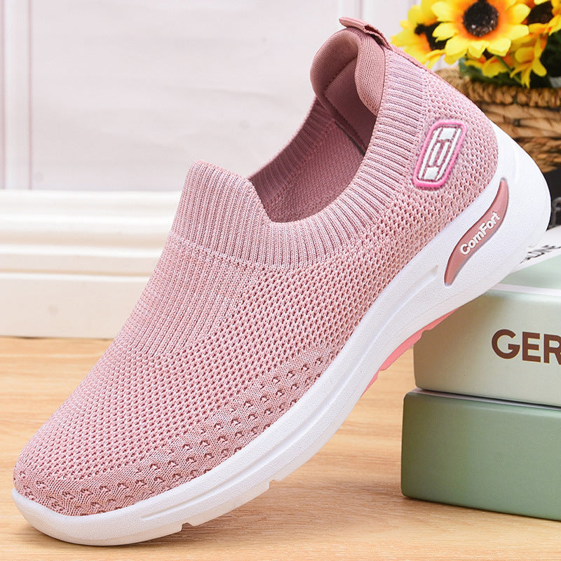 Damen nan nahtloser Strick-Slipper mit elastischem Einstieg und stoßdämpfender Komfortsohle Shop Nory