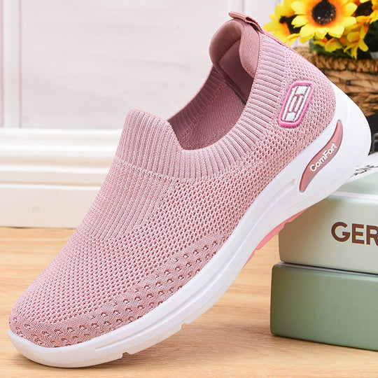 Damen nan nahtloser Strick-Slipper mit elastischem Einstieg und stoßdämpfender Komfortsohle Shop Nory