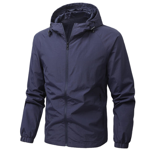 Herren Leichte Kapuzen-Übergangsjacke mit wind- und wasserabweisendem Funktionsmaterial Shop Nory