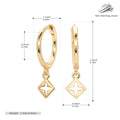 Damen Creolen mit filigranem Anhängerdesign Shop Nory