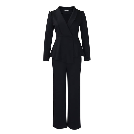 Damen Elegantes Blazer-Hosen-Set