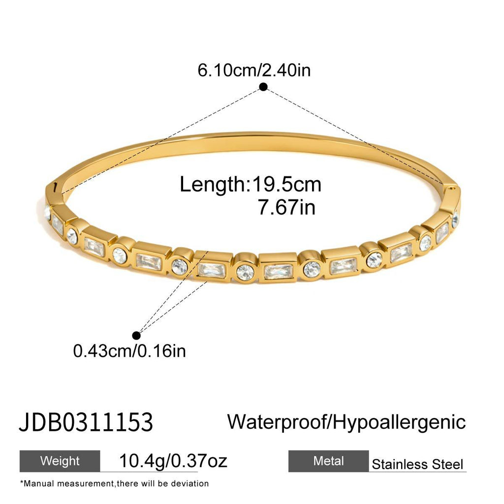 Damen elegantes Armband aus hypoallergenem Edelstahl mit bunten Natursteinen Shop Nory