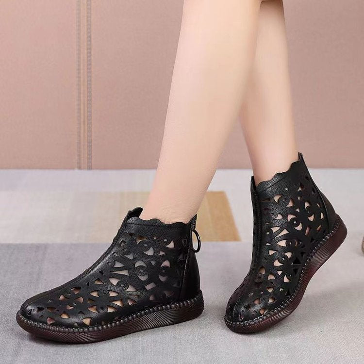 Damen Elegante und atmungsaktive Ankle Boots mit Cut-Out Design