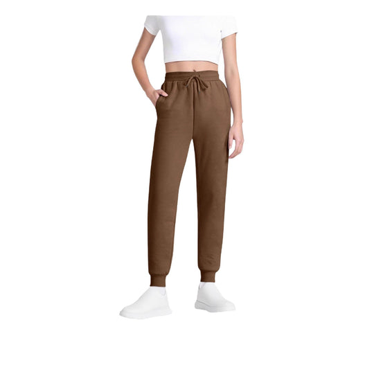 Damen nan schlanke hochgeschnittene Jogginghose mit Tunnelzug, Eingrifftaschen und Bündchen Shop Nory