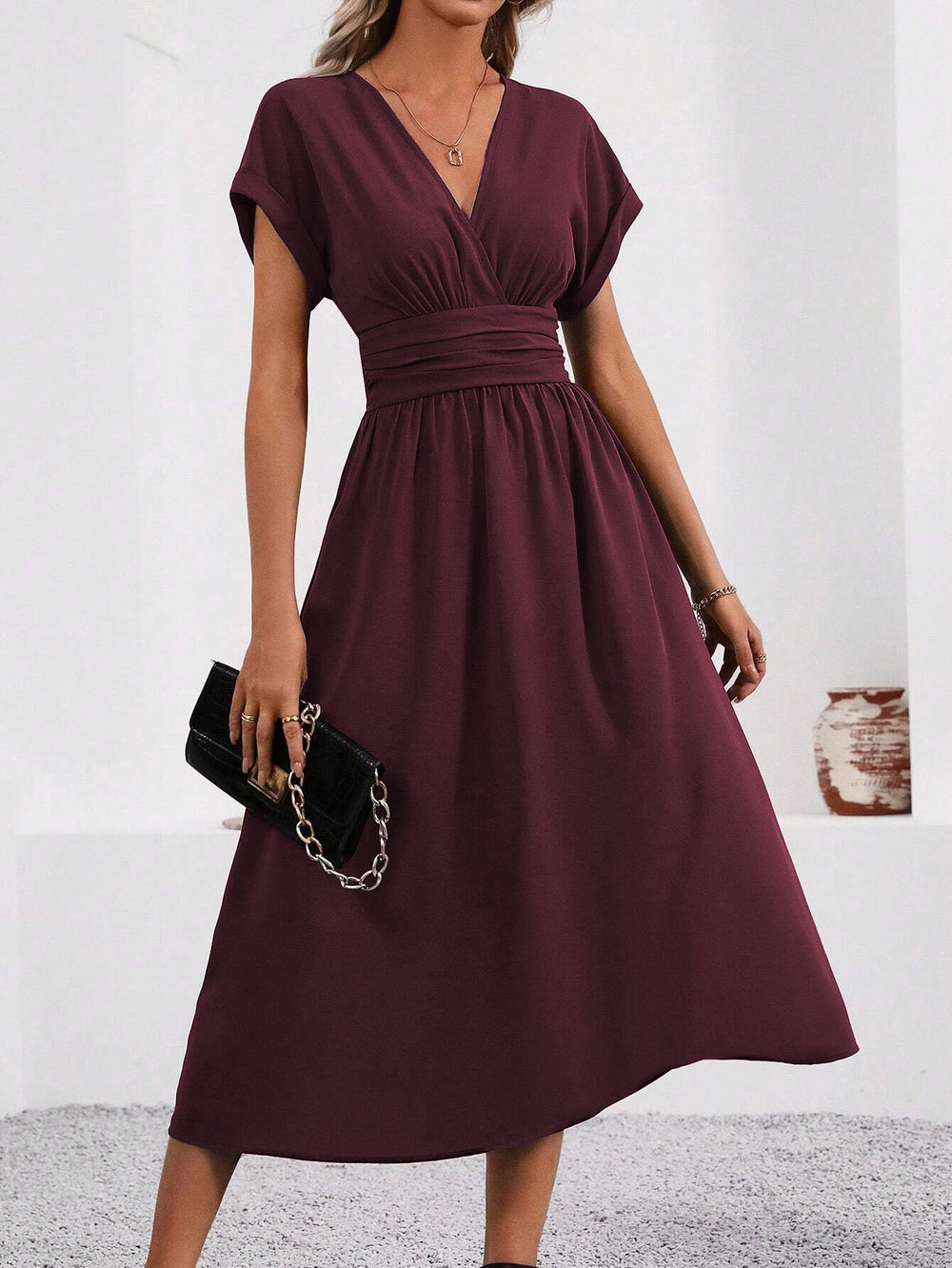 Elegante Wickelkleid