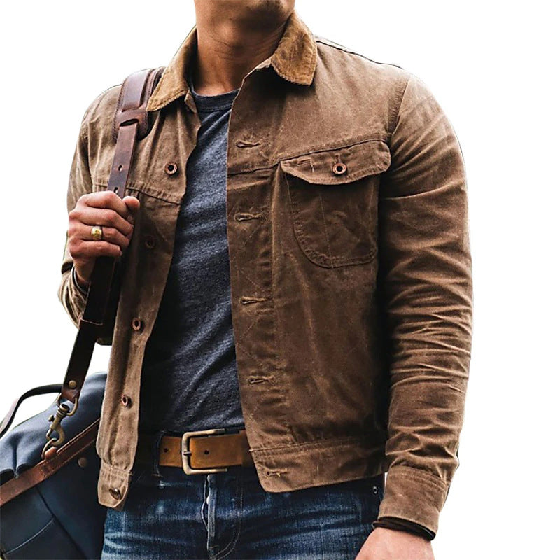 Herren Baumwolljacke mit praktischen Taschen und modernem Schnitt