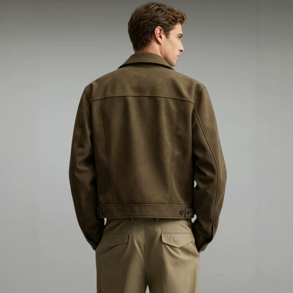 Herren Modische Kurzjacke mit großen Taschen