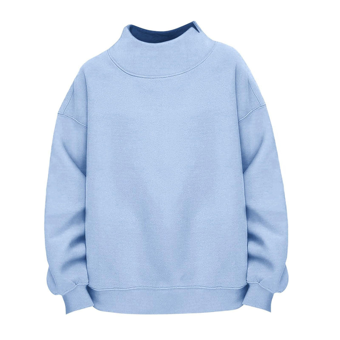 Damen Lässiges Funnel-Neck Sweatshirt im Oversize‑Schnitt mit überschnittener Schulter Shop Nory