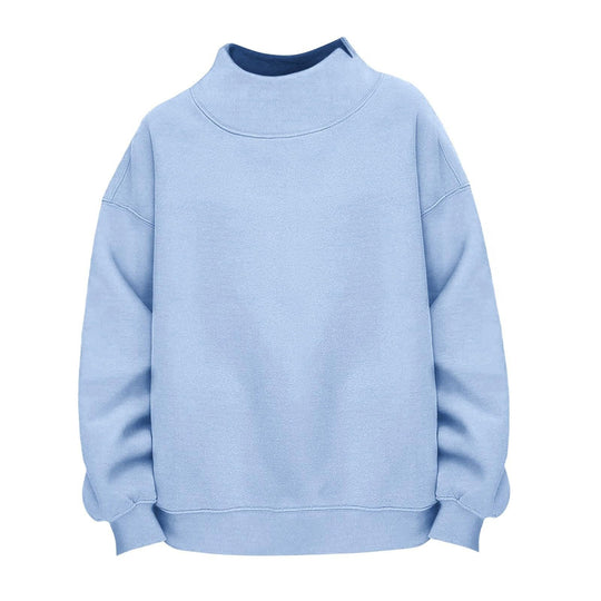 Damen Lässiges Funnel-Neck Sweatshirt im Oversize‑Schnitt mit überschnittener Schulter Shop Nory