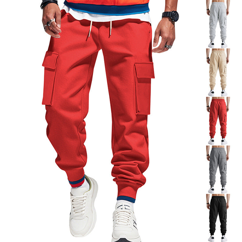 Herren nan Cargo-Jogginghose mit Tunnelzugbund, aufgesetzten Klappentaschen und schmal zulaufenden Bündchen Shop Nory