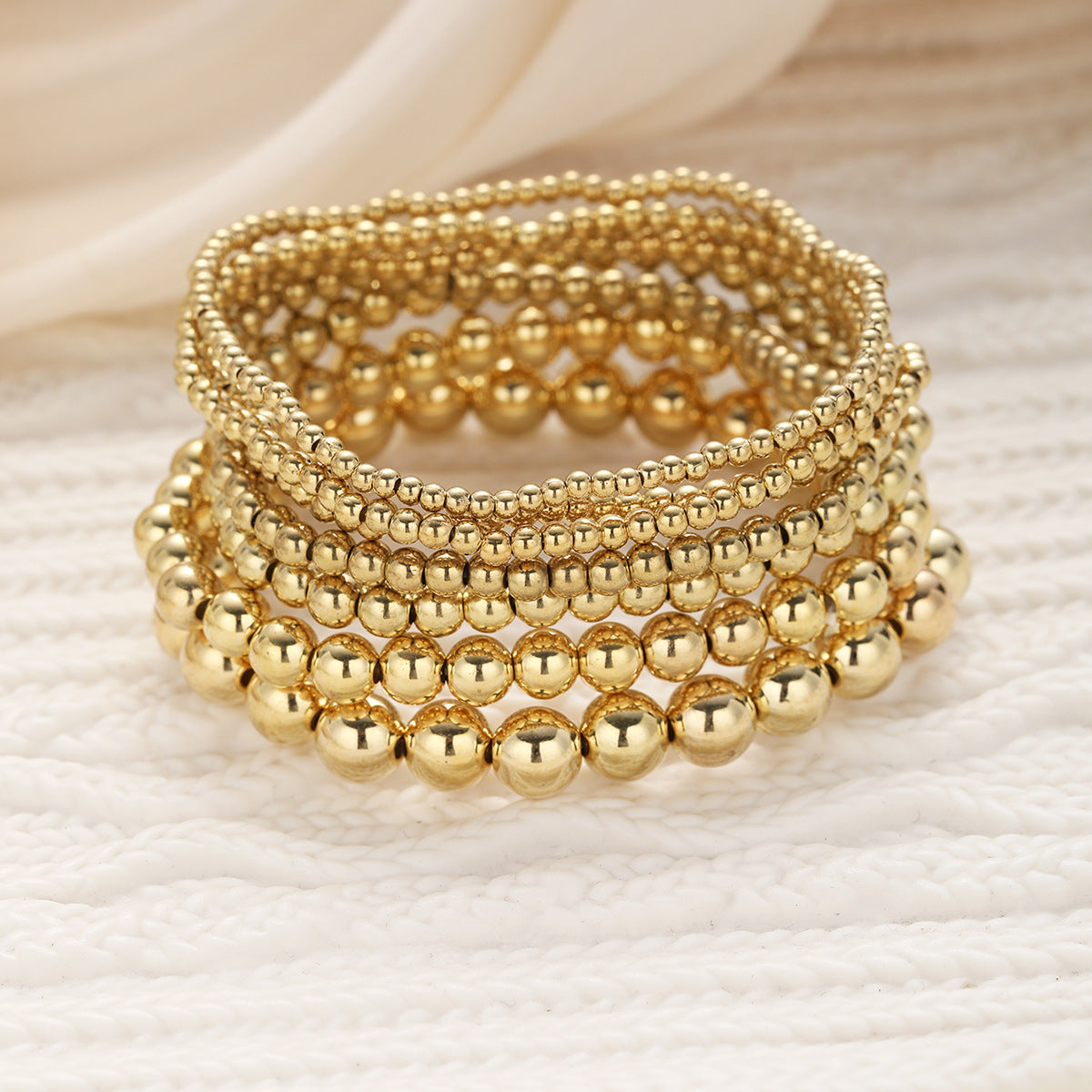 Damen-Armband-Set mit eleganten, filigranen Kugeln Shop Nory