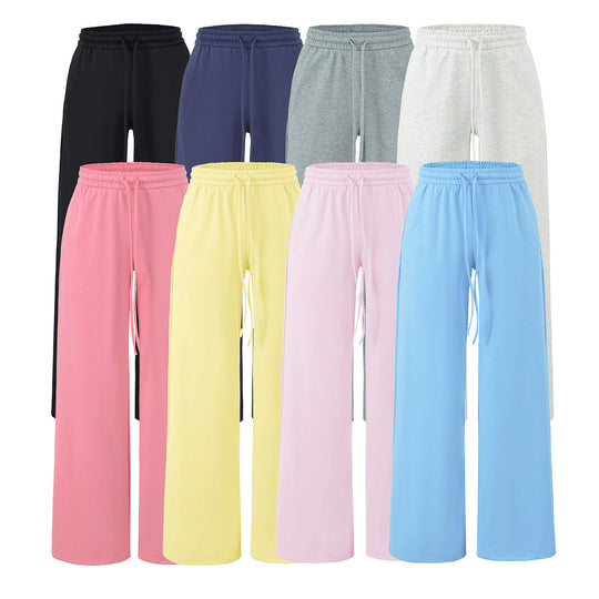 Damen Weite Lounge-Hose mit hohem elastischen Bund und Kordelzug Shop Nory