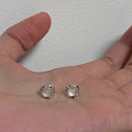 Damen Ohrstecker mit transparentem Kristall und filigraner Fassung Shop Nory