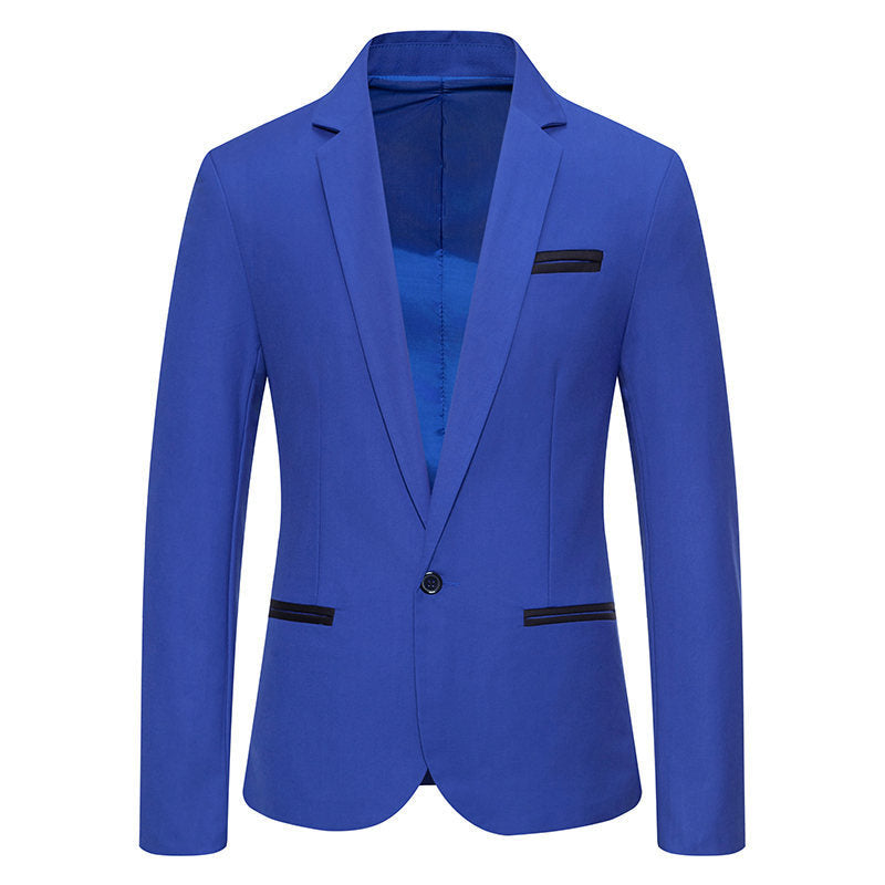 Herren Eleganter Blazer mit kontrastierenden Details