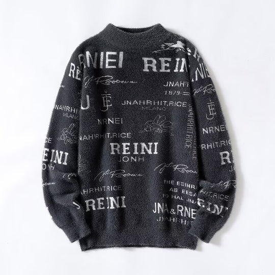 Damen Kuscheliger Oversized Pullover mit hohem Kragen Shop Nory