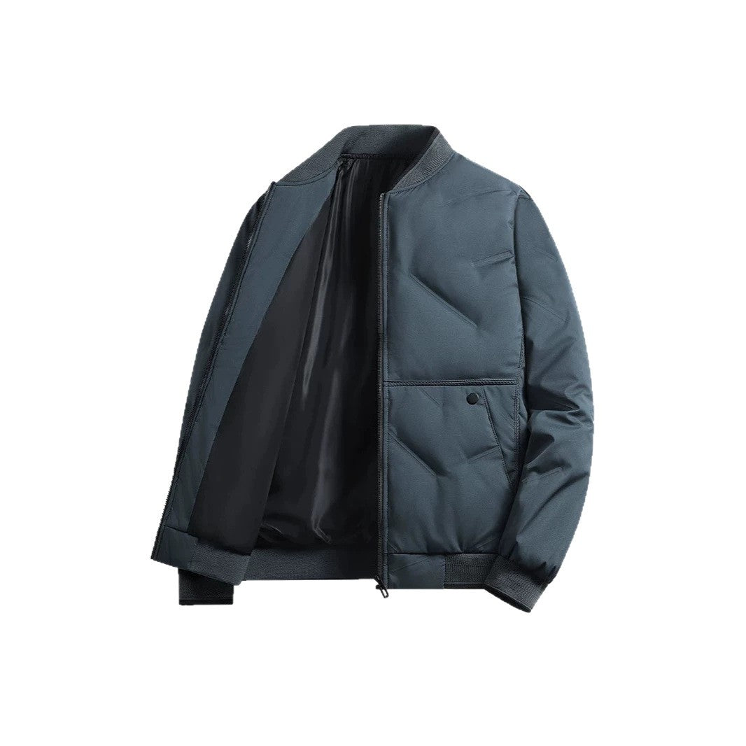 Herren Gepolsterte Thermo-Bomberjacke mit Stehkragen, Reißverschluss & isolierender Wattierung Shop Nory