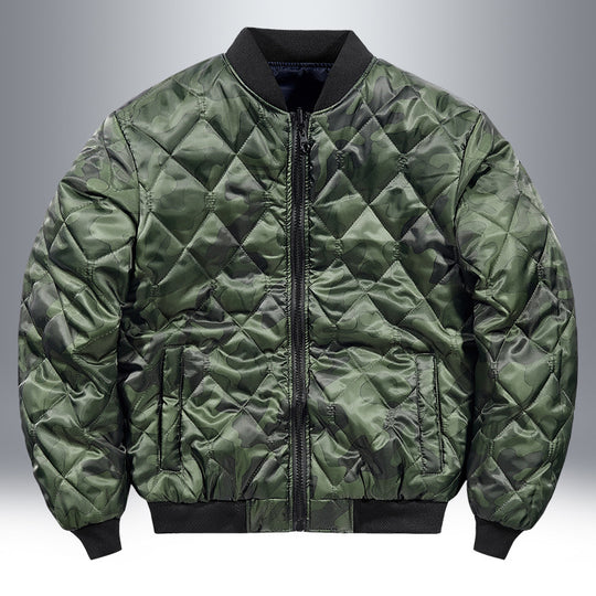 Herren Piloten-Bomberjacke mit Patch-Details, Nylon‑Shell und Ärmeltasche Shop Nory