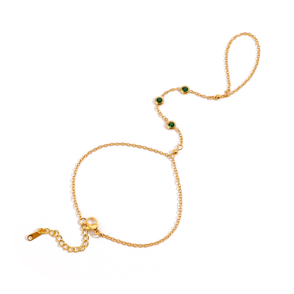Damen Armband mit funkelnden Edelsteinen und hypoallergener Edelstahlverarbeitung Shop Nory