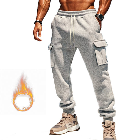 Herren nan Thermo-Cargojogginghose mit Fleecefutter elastischem Bund und großen Cargotaschen Shop Nory