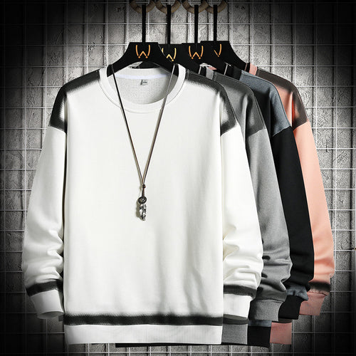 Herren Oversized Sweatshirt mit dezentem Farbverlaufbesatz und Rundhalsausschnitt Shop Nory