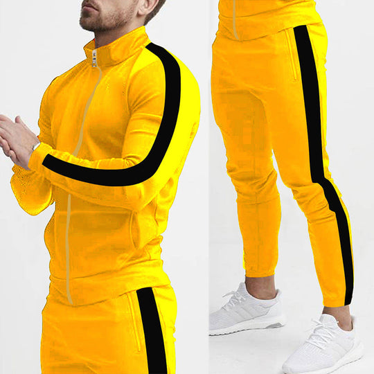 Herren Sportanzug mit praktischen Reißverschlusstaschen und atmungsaktivem Material
