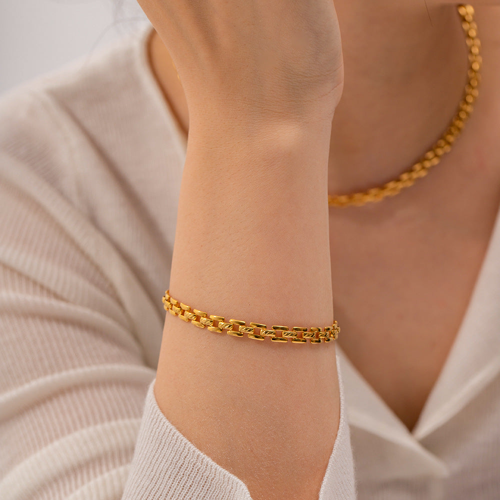 Damen Halskette mit verspieltem Gliederdesign Shop Nory