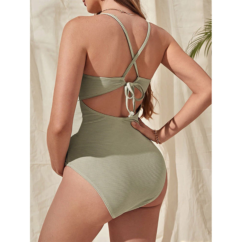 Damen Schwangerschafts-Badeanzug mit eleganter Rüsche und modischem Design Shopnory