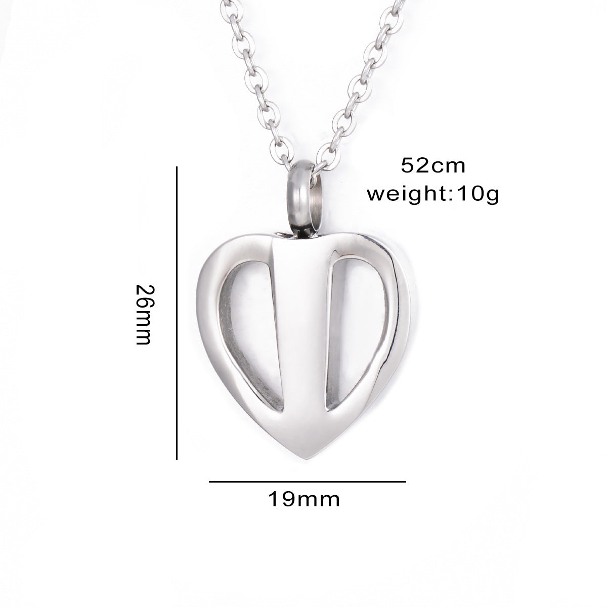 Damen moderne Herzanhänger mit feiner Kette Shop Nory