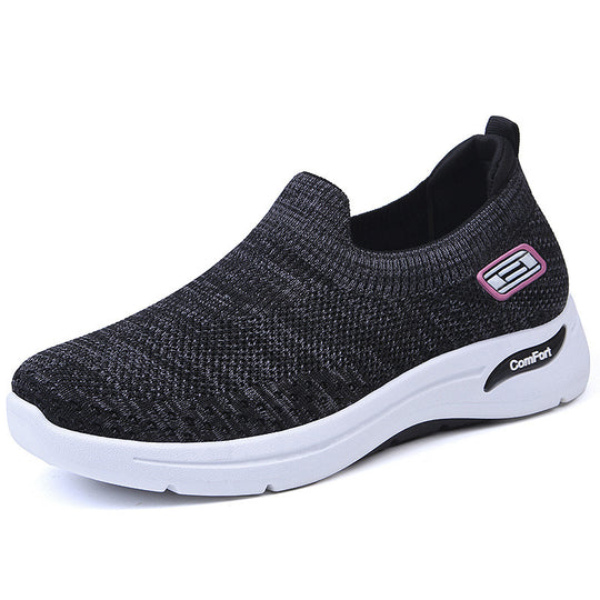 Damen nan nahtloser Strick-Slipper mit elastischem Einstieg und stoßdämpfender Komfortsohle Shop Nory