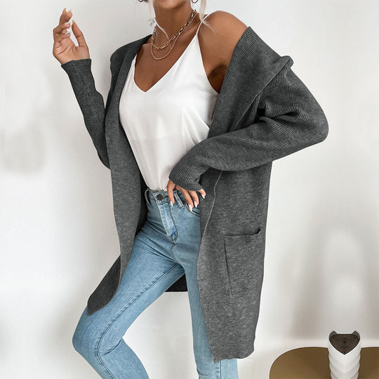 Damen Lässiger Strickmantel Shop Nory