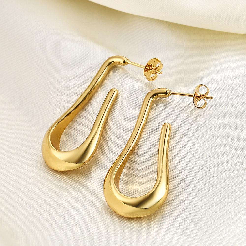 Damen Ohrhänger mit elegantem, geschwungenem Design Shop Nory