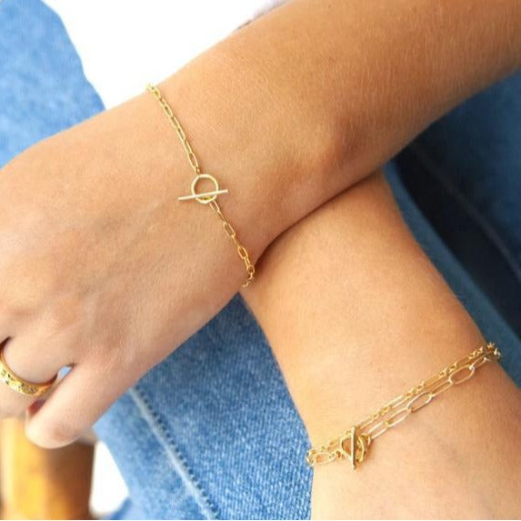 Damen modisches Armband mit robustem Gliederketten-Design Shop Nory