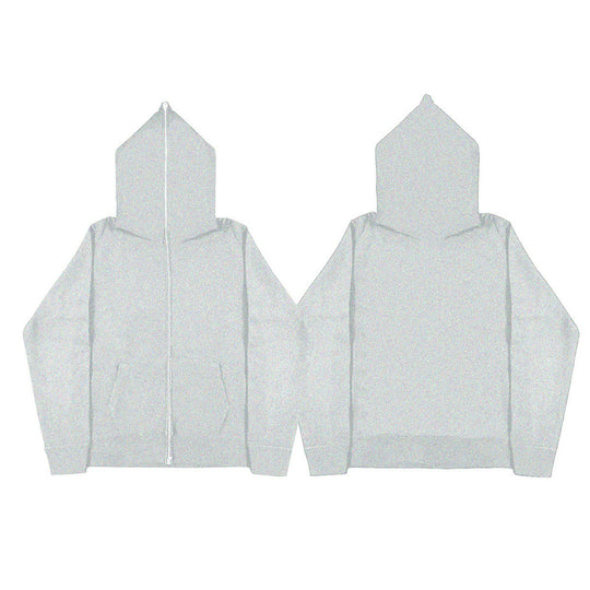 Unisex nan Kapuzenjacke mit durchgehendem Reißverschluss, doppellagiger Kapuze und Kängurutaschen Shop Nory