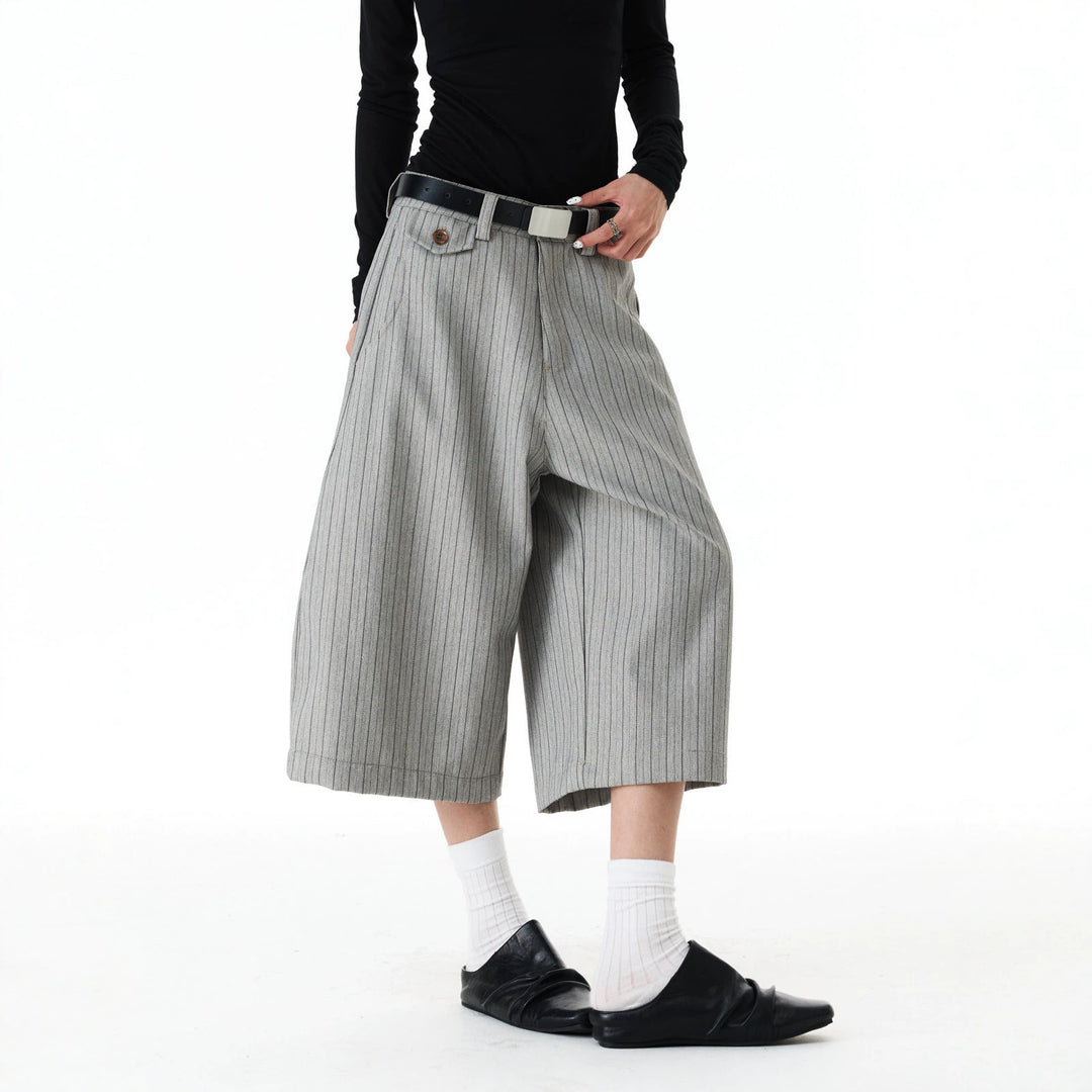 Damen Weitgeschnittene Streifenhose Shop Nory