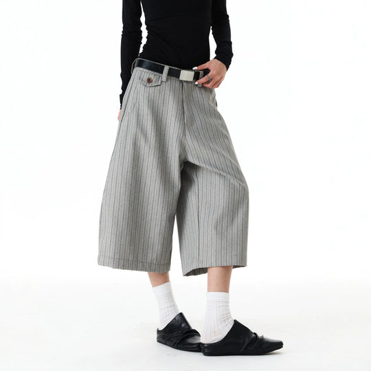 Damen Weitgeschnittene Streifenhose Shop Nory