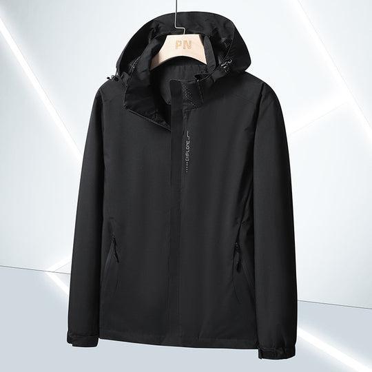Herren Leichte Softshell-Funktionsjacke mit atmungsaktivem Meshfutter und verstellbarer Kapuze Shop Nory