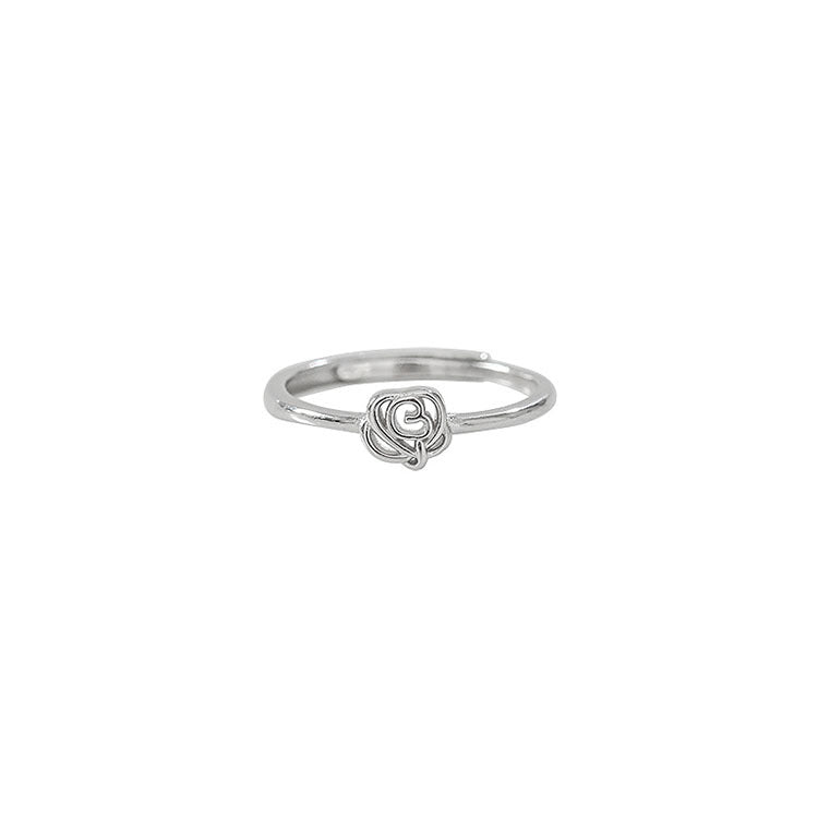 Damen filigraner Ring mit zartem Rosenmotiv Shop Nory