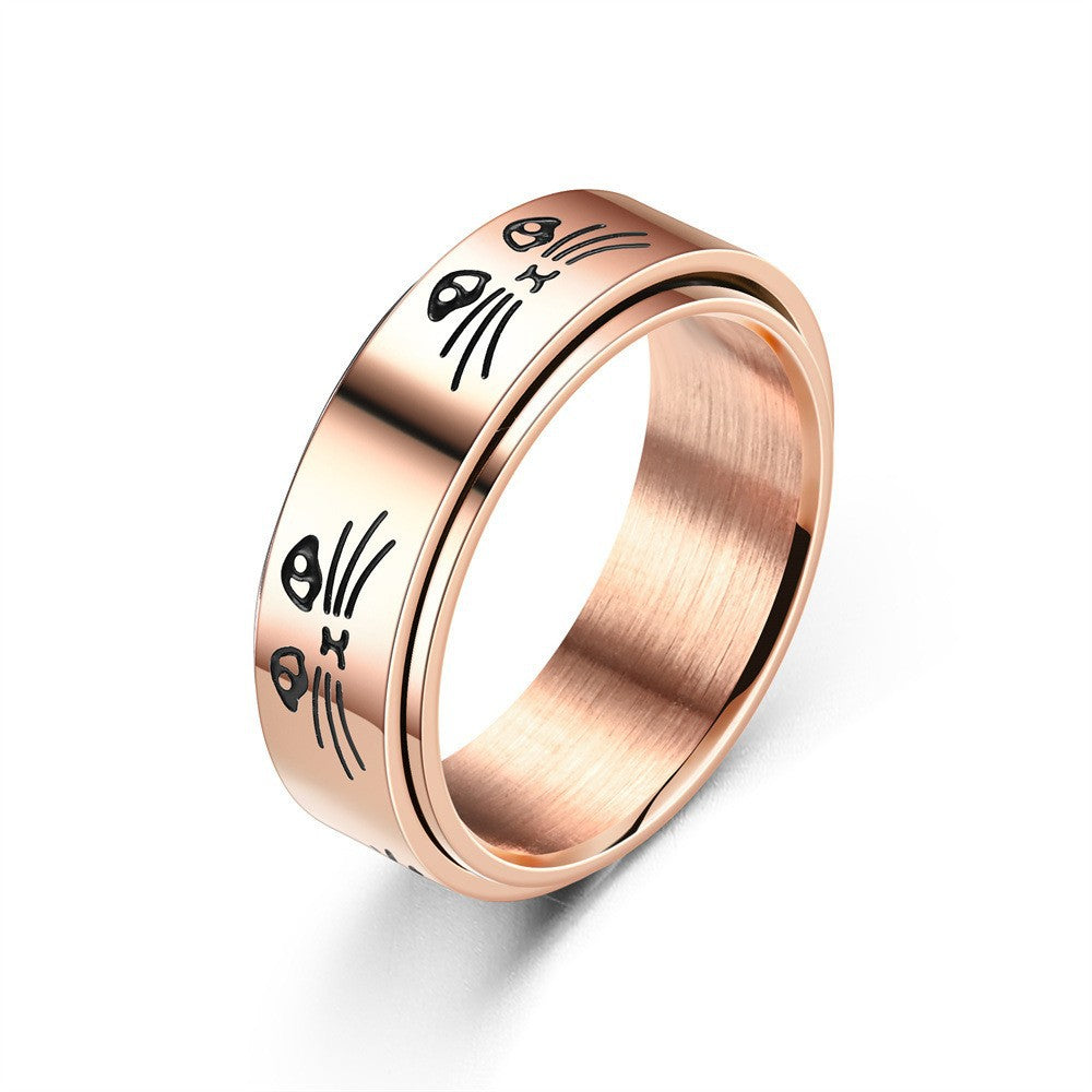 Damen Modischer Katzenring mit kunstvollem Design Shop Nory