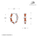 Damen Ohrstecker im modernen Bambusdesign Shop Nory